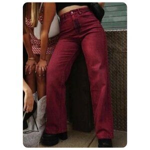 ! Social Tourist Ultra High Rise Baggy Acid Wash Jeans sz 0 / 24